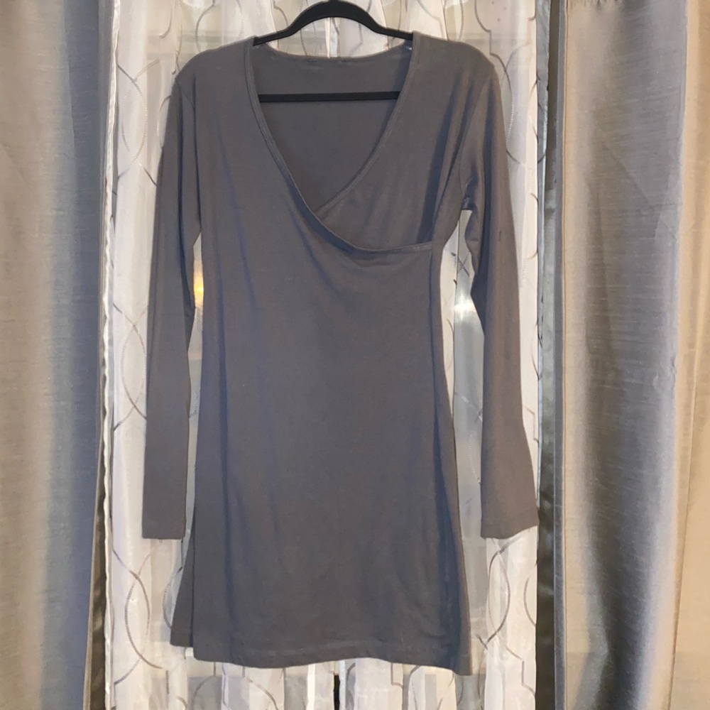 Low cut cross front dress